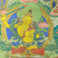 An Exquiste Painted Gold Manjusri Thangka