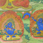 An Exquiste Painted Gold Manjusri Thangka