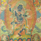 An Exquiste Painted Gold Vajra Thangka