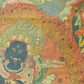 An Exquiste Painted Gold Vajra Thangka