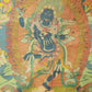 An Exquiste Painted Gold Vajra Thangka