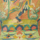 An Exquiste Painted Gold Vajra Thangka