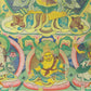 An Exquiste Painted Gold Manjushri Bodhisattva with Four Arms Thangka