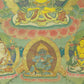 An Exquiste Painted Gold Manjusri Thangka