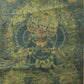 An Exquiste Painted Gold Mahakala Thangka