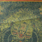 An Exquiste Painted Gold Mahakala Thangka