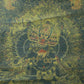 An Exquiste Painted Gold Mahakala Thangka