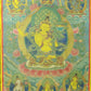 An Exquiste Painted Gold Manjusri Thangka