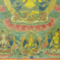 An Exquiste Painted Gold Manjusri Thangka