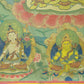 An Exquiste Painted Gold Manjusri Thangka