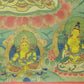 An Exquiste Painted Gold Manjusri Thangka