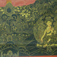 An Exquiste Painted Gold Avalokiteshvara Thangka