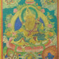 An Exquiste Painted Gold Mammon Thangka