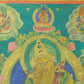 An Exquiste Painted Gold Mammon Thangka