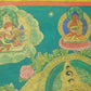 An Exquiste Painted Gold Mammon Thangka