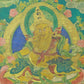 An Exquiste Painted Gold Mammon Thangka