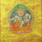 An Exquiste Painted Gold Vajra Thangka