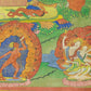 An Exquiste Painted Gold Vajra Thangka