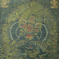 An Exquiste Painted Gold Mahakala Thangka