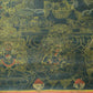 An Exquiste Painted Gold Mahakala Thangka