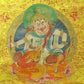 An Exquiste Painted Gold Vajra Thangka