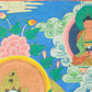 An Exquiste Painted Gold White Tara Thangka