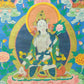 An Exquiste Painted Gold White Tara Thangka