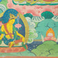 An Exquiste Painted Gold White Tara Thangka