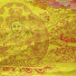 An Exquiste Painted Gold Vajra Thangka