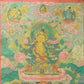 An Exquiste Painted Gold Manjusri Thangka