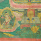 An Exquiste Painted Gold Manjusri Thangka