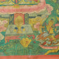 An Exquiste Painted Gold Manjusri Thangka