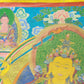 An Exquiste Painted Gold Manjusri Thangka