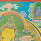 An Exquiste Painted Gold Manjusri Thangka