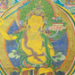 An Exquiste Painted Gold Manjusri Thangka