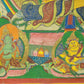 An Exquiste Painted Gold Manjusri Thangka