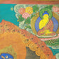 An Exquiste Painted Gold Vajra Thangka