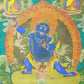 An Exquiste Painted Gold Vajra Thangka