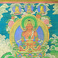 An Exquiste Painted Gold Amitabha Buddha Thangka