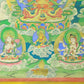 An Exquiste Painted Gold Amitabha Buddha Thangka