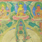 An Exquiste Painted Gold Thousand-armed Avalokiteshvara Thangka