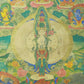 An Exquiste Painted Gold Thousand-armed Avalokiteshvara Thangka