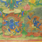 An Exquiste Painted Gold Thousand-armed Avalokiteshvara Thangka