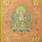 An Exquiste Painted Gold White Tara Thangka