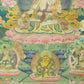 An Exquiste Painted Gold White Tara Thangka