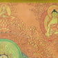 An Exquiste Painted Gold White Tara Thangka