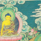 An Exquiste Painted Gold White Tara Thangka