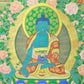 An Exquiste Painted Gold Gautama Buddha Thangka