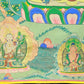 An Exquiste Painted Gold Gautama Buddha Thangka