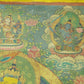 An Exquiste Painted Gold Manjusri Thangka